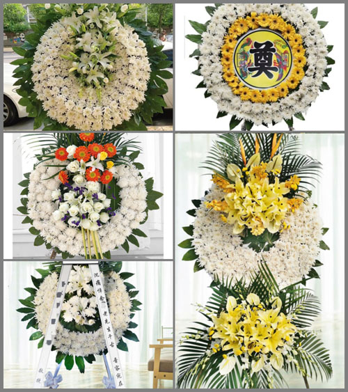 贵州黔南州惠水县涟江街道山口村花圈速递